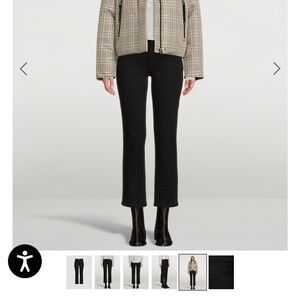 Frame le high straight crop jeans.